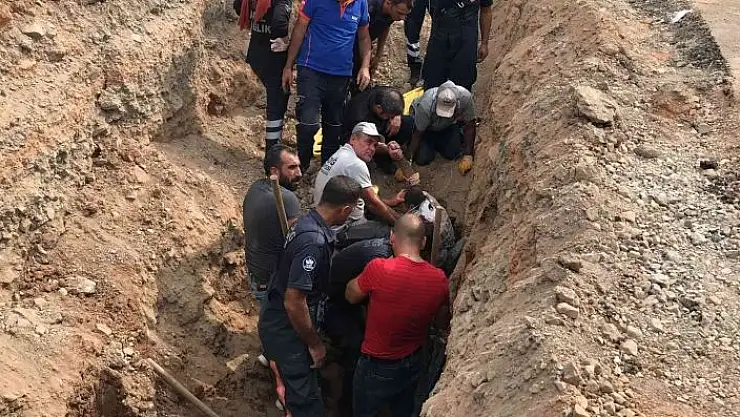 'Elazığ´da göçük altında kalan işçi için ekipler seferber oldu'