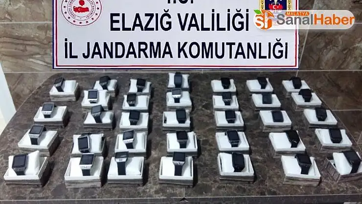 Elazığ'da gümrük kaçağı saatler ele geçirildi