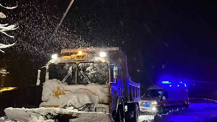 'Elazığ´da hasta vatandaş için ekipler seferber oldu'