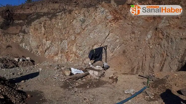 Elazığ'da kaçak kazı yapan şahıs  suç üstü yakalandı