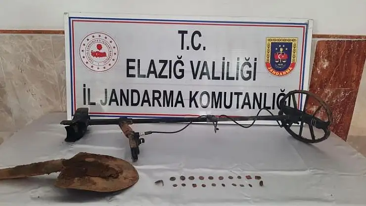 'Elazığ´da kaçak kazı yapan şahıs suçüstü yakalandı'