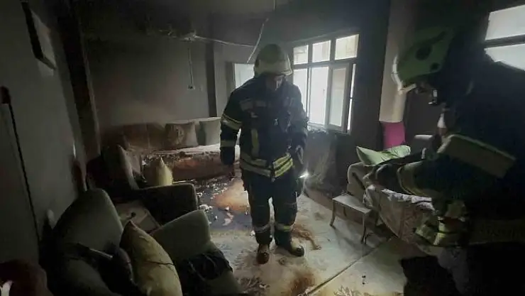 'Elazığ´da korkutan ev yangını'