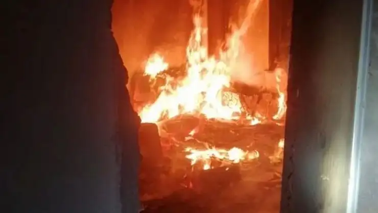 'Elazığ´da korkutan yangın'