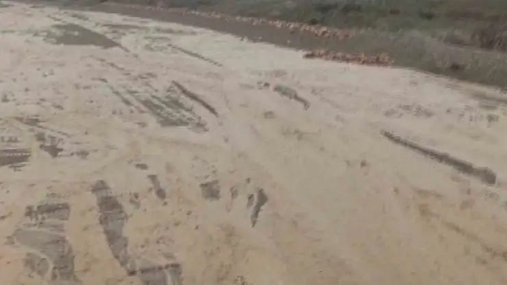 'Elazığ´da şiddetli yağışlar sonrası dereler coştu'