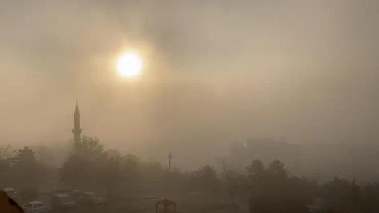 'Elazığ´da sis etkili oldu'