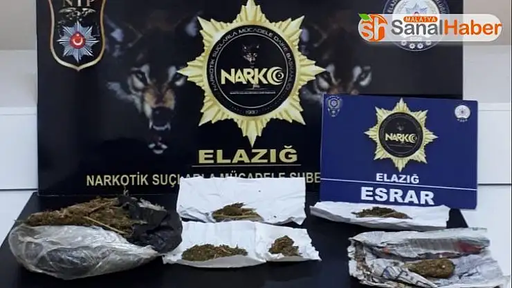 Elazığ'da uyuşturucu ile mücadele