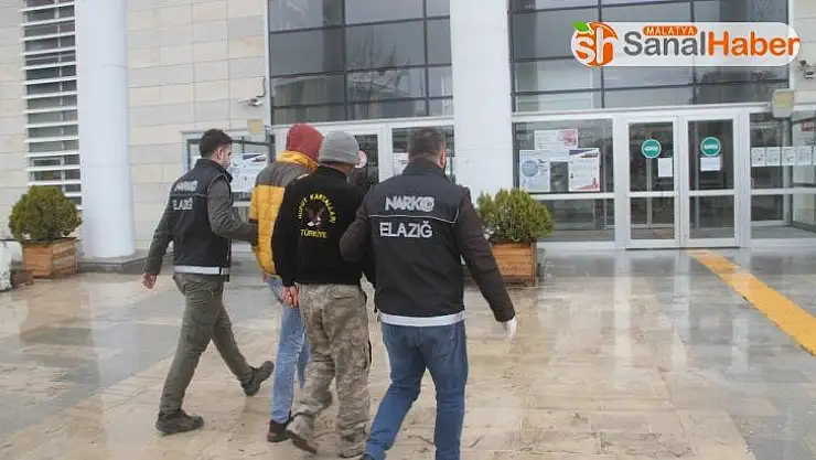 Elazığ'da uyuşturucu operasyonları: 5 tutuklama