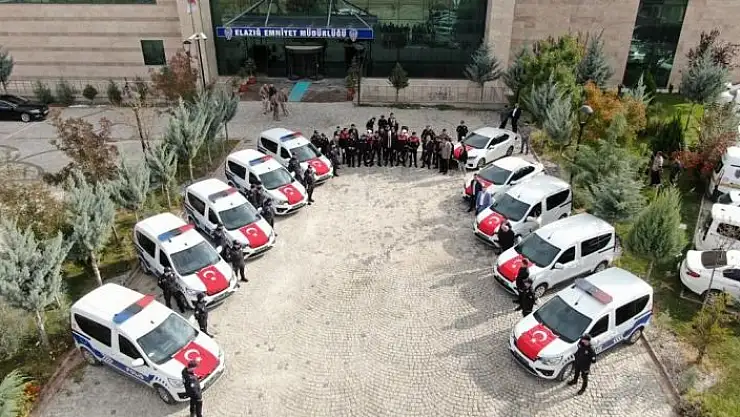 'Elazığ Emniyetinde 18 araç hizmete alındı'