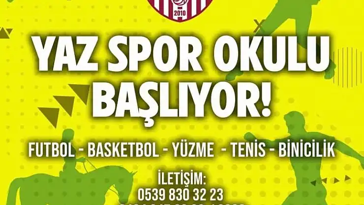 'Elazığ İl Özel İdare yaz spor okulu ve yaz teknoloji kampı kayıtlarına başladı'