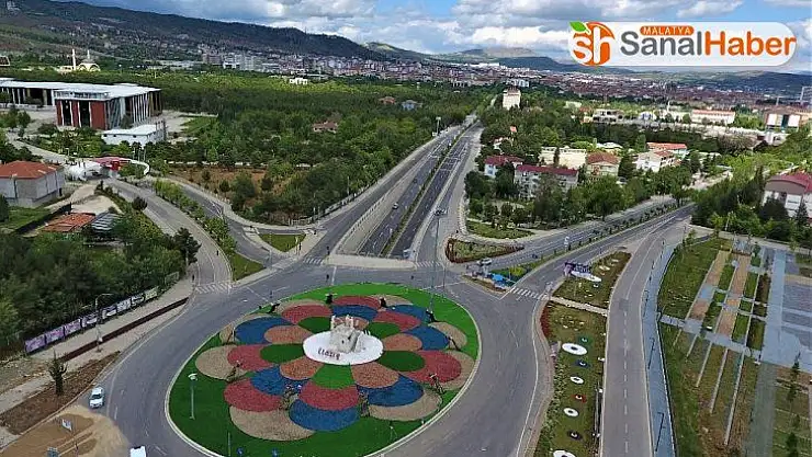 Elazığ kısıtlamanın son gününde havadan görüntülendi