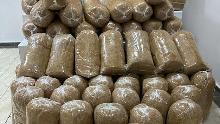 'Elazığda 425 kilo kaçak tütün ele geçirildi'