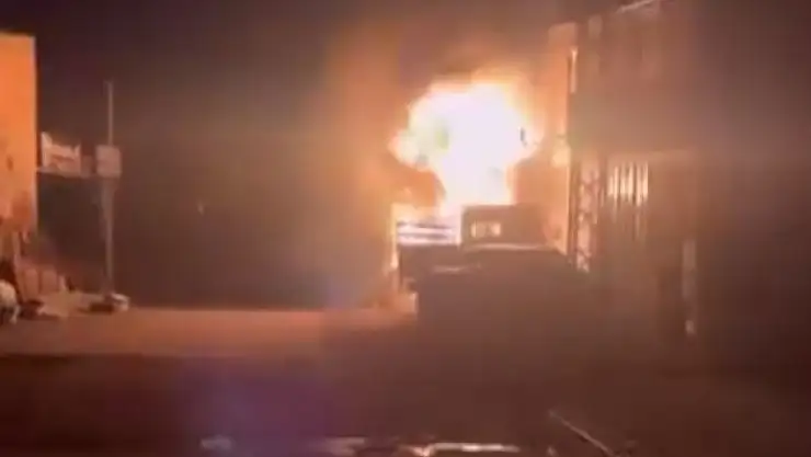 'Elazığda korkutan yangın'