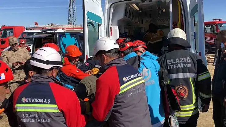 'Elazığda maden ocağında göçük: 3 işçi kurtarıldı, 1 işçi göçük altında'