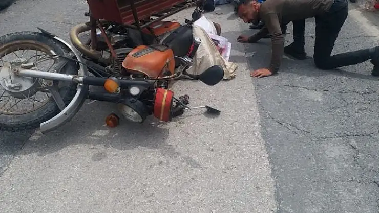 'Elazığda sepetli motor devrildi: 1 yaralı'