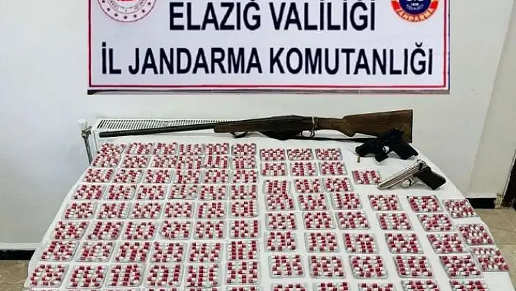 'Elazığda uyuşturucu operasyonu: 2 bin 751 adet sentetik ecza hap ele geçirildi'