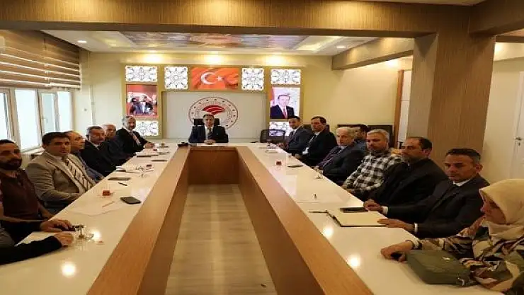 'Elazığda veri girişleri değerlendirme toplantısı düzenlendi'