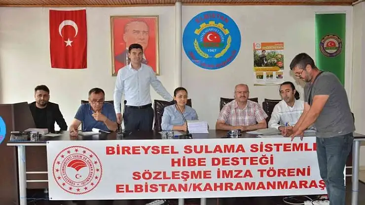 'Elbistan´da 4,6 milyon liralık hibenin sözleşmeleri imzalandı'
