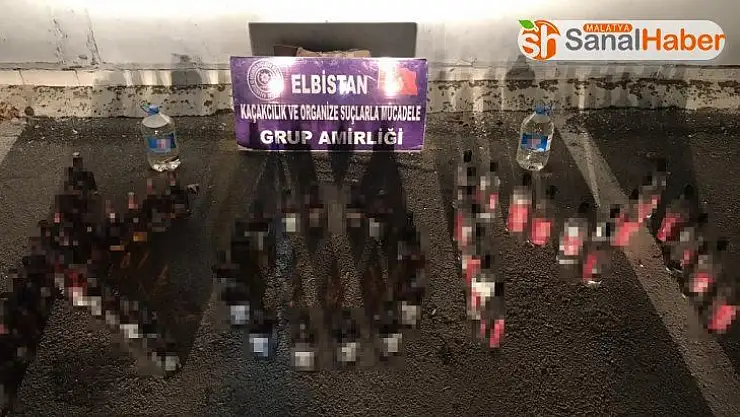Elbistan'da kaçak içki operasyonu