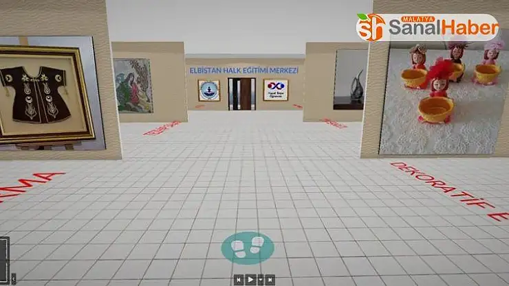 Elbistan'da kursiyerlerin el emeği sanal sergide görücüye çıktı