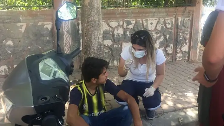 'Elektrikli bisiklet refüje çarptı: 1 yaralı'