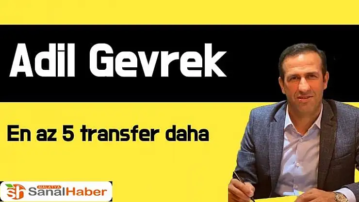 En az 5 transfer daha
