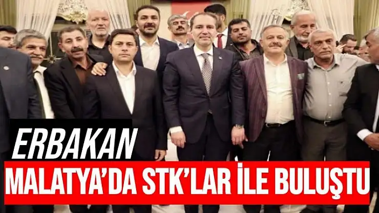 Erbakan, Malatya´da STK´lar ile buluştu