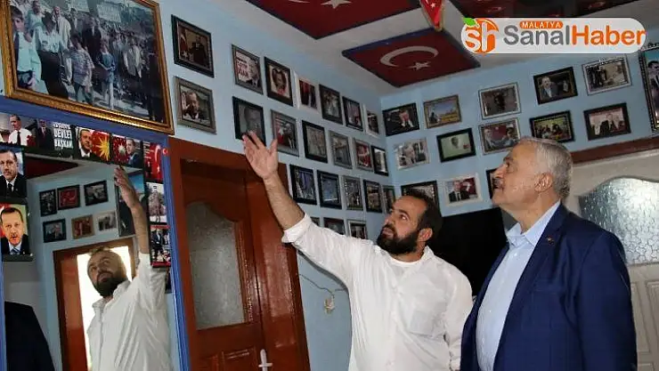Erdoğan sevgisi büyüdükçe büyüdü evine sığmadı