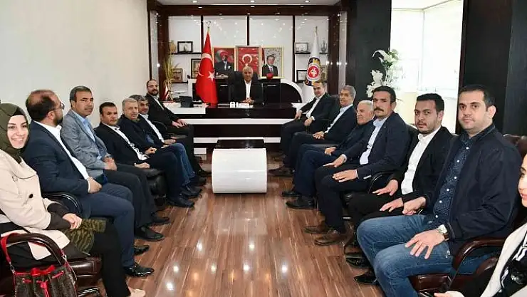 'Ergin ve beraberindekiler ATSO´yu ziyaret etti'