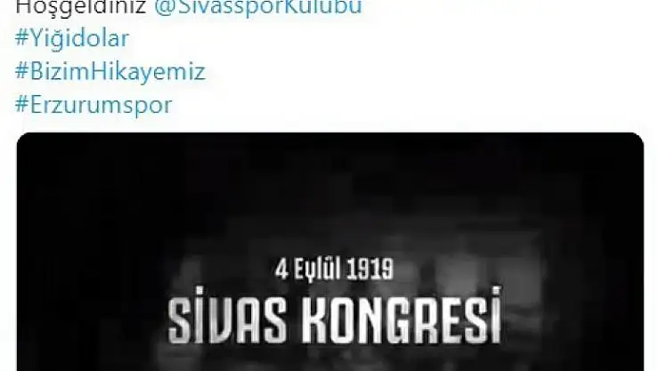'Erzurumspor ile Sivasspor arasında dostluk rüzgarları'