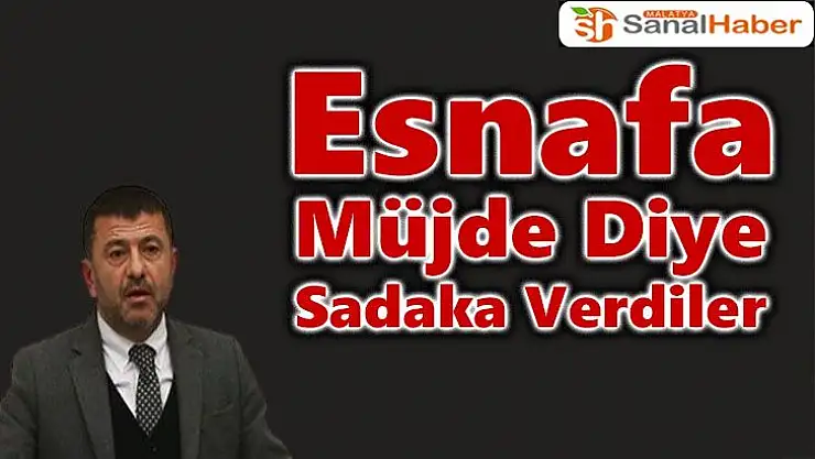 Esnafa Müjde Diye Sadaka Verdiler