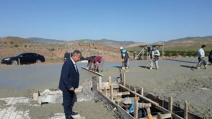 KİLİT PARKE TAŞI ÜRETİM TESİSİNİN TEMELLERİ ATILDI