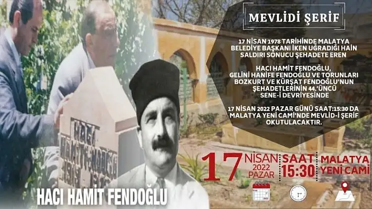 'Fendoğlu´ndan Mevlid´e davet'