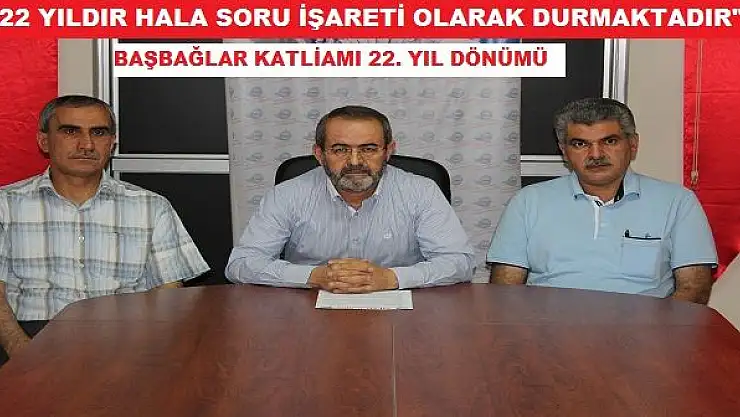 BAŞBAĞLAR KATLİAMI 22. YIL DÖNÜMÜ