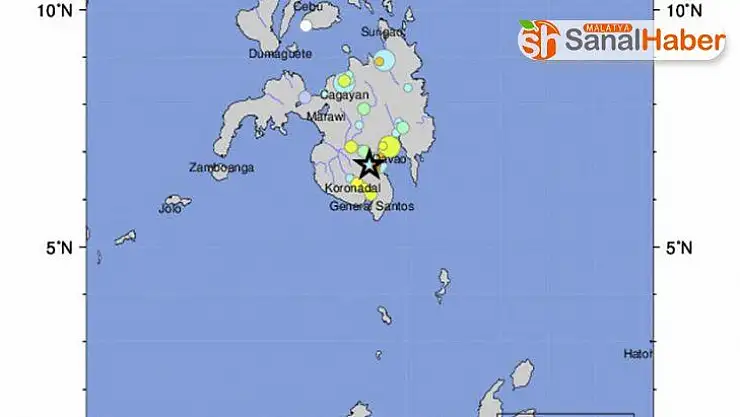Filipinler'de 6.8 büyüklüğünde deprem