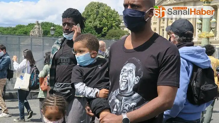 Fransa'da Floyd cinayeti protesto edildi