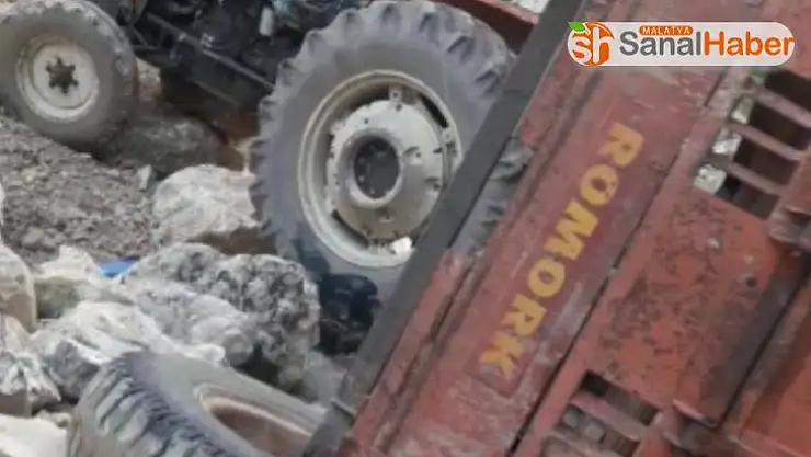 Freni patlayan traktör dereye yuvarlandı: 1 ölü, 3 yaralı