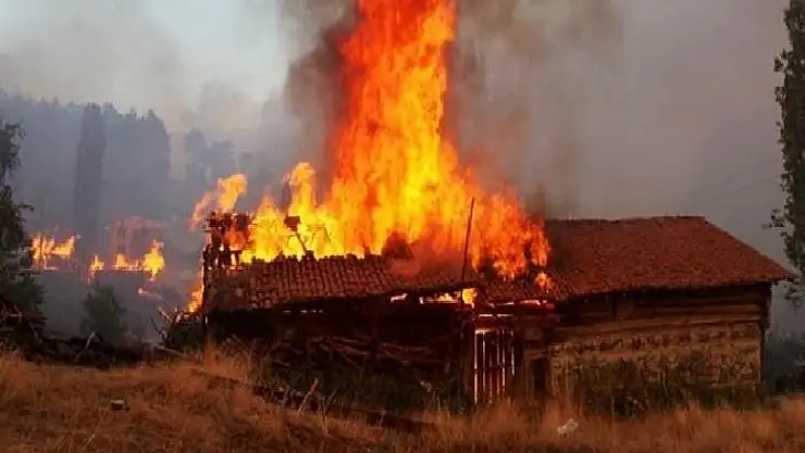 ARGUVAN'DA KORKUTAN YANGIN