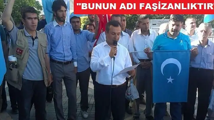 MALATYA'DA ÇİN ZULMÜNE TEPKİ 