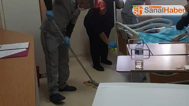 Gölbaşı Devlet Hastanesi dezenfekte edildi