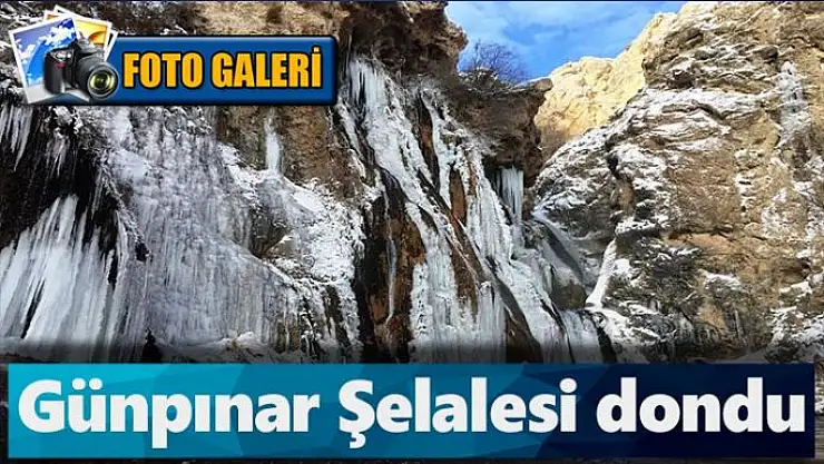 Günpınar Şelalesi dondu