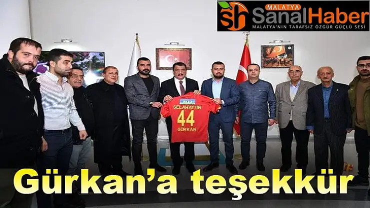 Gürkan´a teşekkür