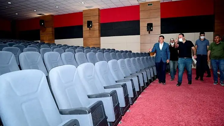 'Gürkan, Fuar Merkezi´nde inceleme yaptı'