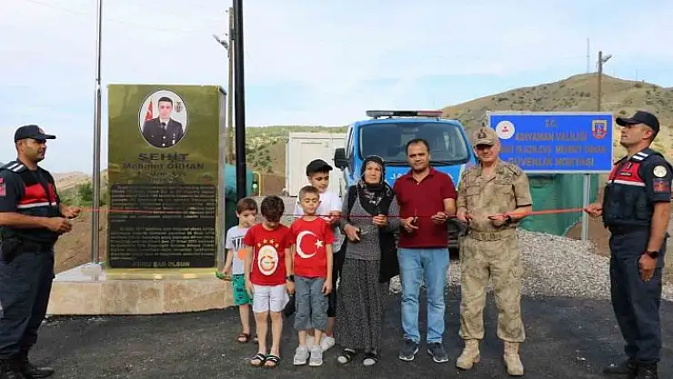 'Güvenlik noktasına şehidin adı verildi'