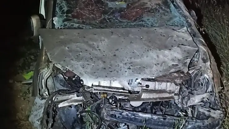 'Hafif ticari araç şarampole yuvarlandı: 1 yaralı'