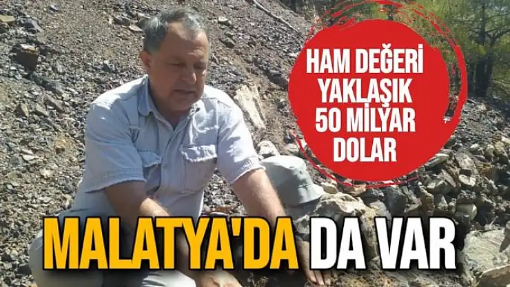 Ham değeri 50 milyar dolar Malatya'da da var