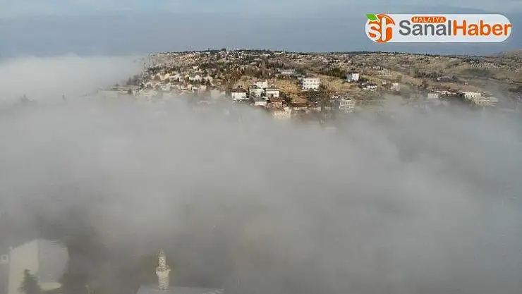 Harput'ta sis güzel görüntüler oluşturdu