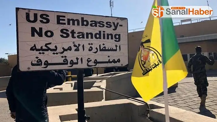 Haşdi Şabi yanıları, ABD'nin Bağdat Büyükelçiliğine girmeye çalışıyor