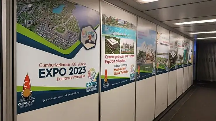'Havalimanlarına EXPO 2023 Onikişubat ve Kahramanmaraş afişleri asıldı'
