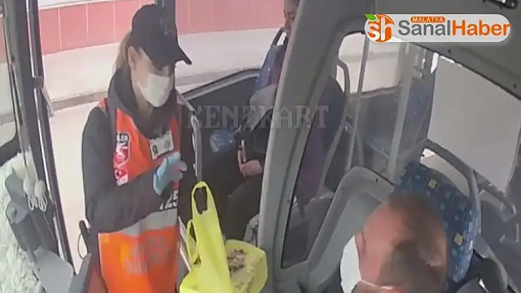 Helallik almak için yaptı, sürücüyü şaşırttı