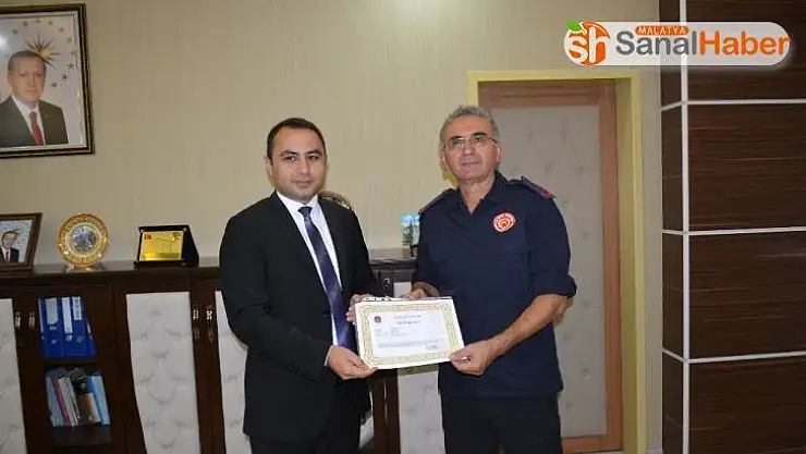 HES kanalı patlamasında, yaralıları kurtaran itfaiye ekipleri ödüllendirildi
